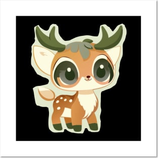 Cute Sweat Deer Posters and Art